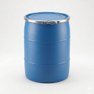 55-Gallon Open-Top Plastic Drum