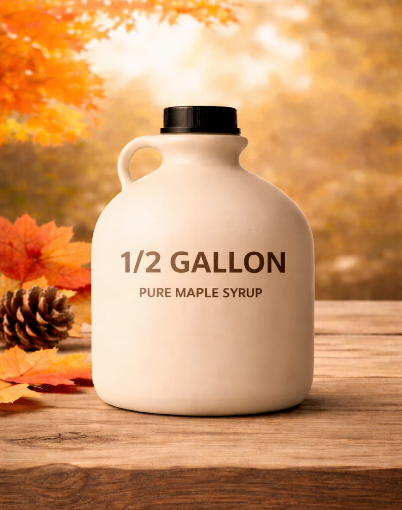 Pure Maple Syrup – 1/2 Gallon