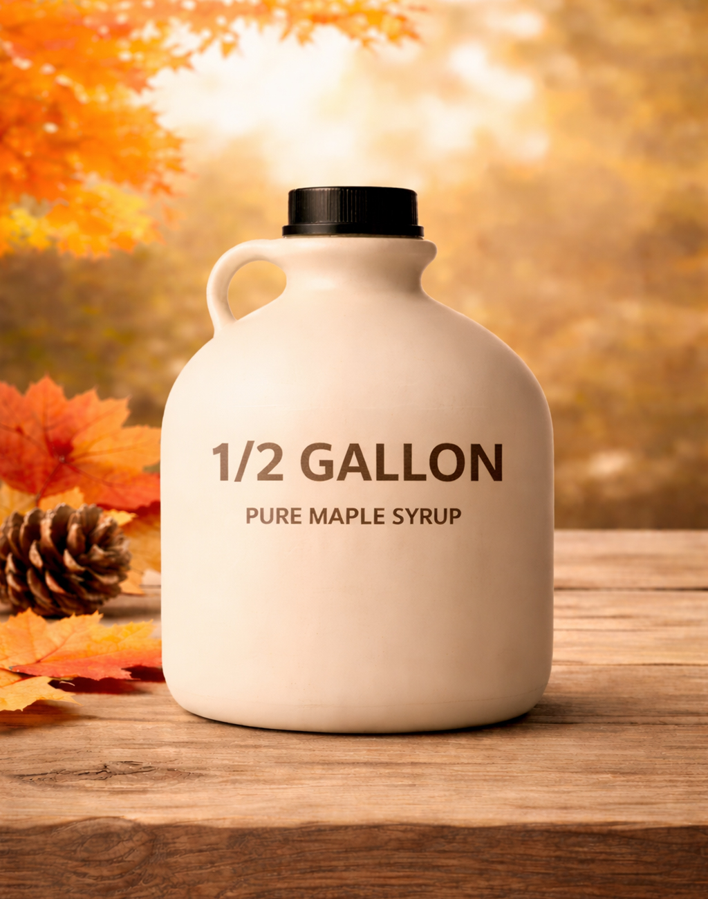 Pure Maple Syrup – 1/2 Gallon